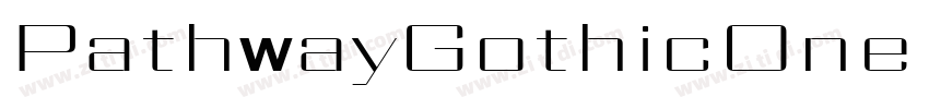 PathwayGothicOne Reg字体转换